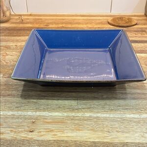 Pottery Barn Cobalt Blue Square Dish